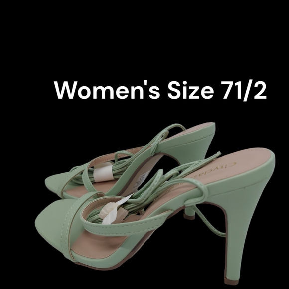 Cityclassified Shoes - Cityclassified Light Green Heel Dress Sandals Women's Size 7 1/2 NWT